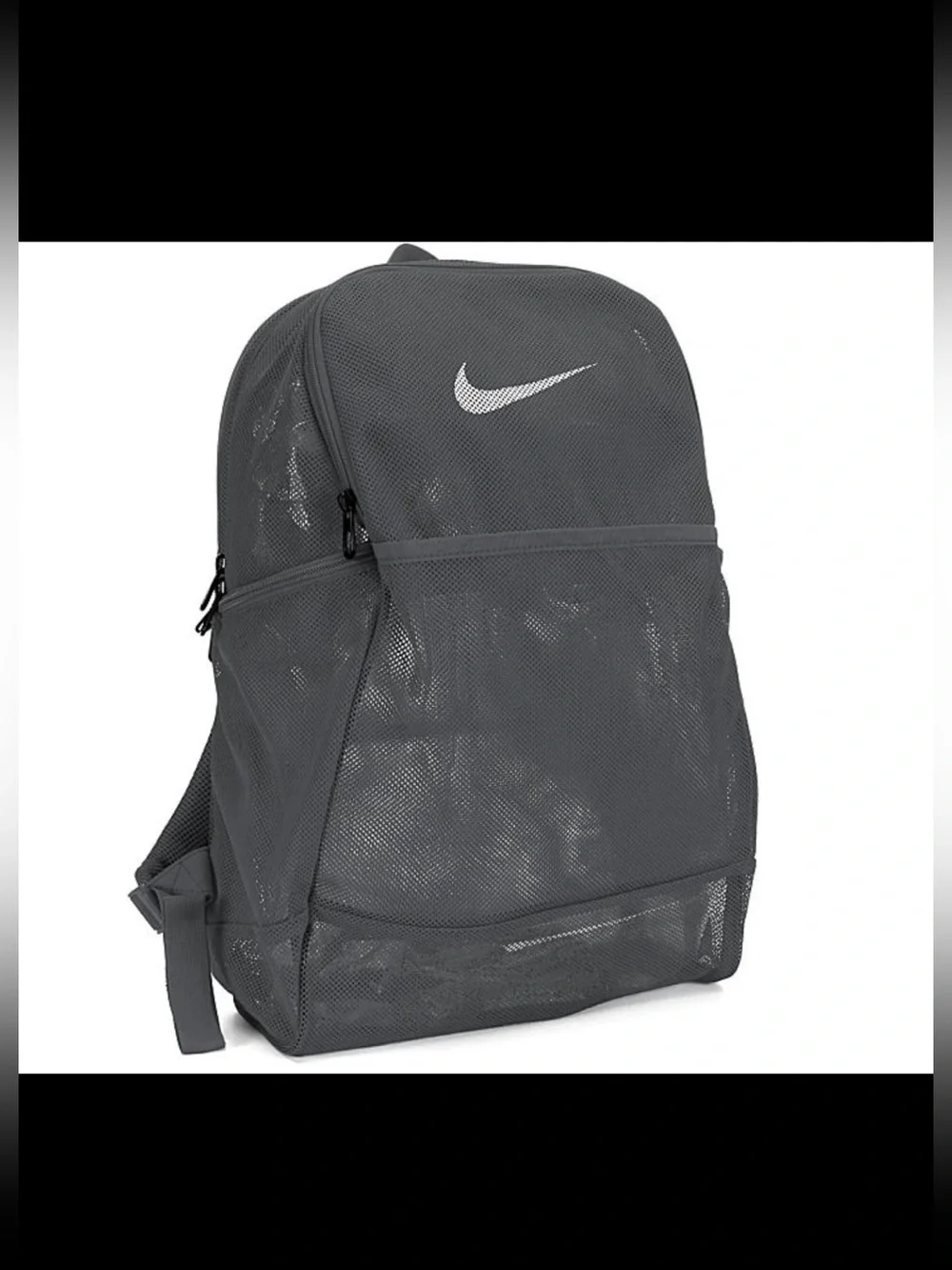 Nike Brasilia MESH 9.0 IX Backpack Retro Y2K Charcoal 2000s School Travel Bag